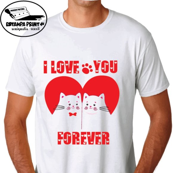 I LOVE YOU KITTENS FOREVER T-SHIRT UNISEX VALENTINE'S DAY - Picture 1 of 1